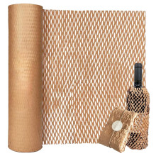 Honeycomb Packing Paper Roll 30cm x 30M, Bubble Wrap Alternative, Brown Packing Paper, Cushioning Wrap Paper for Moving House, Gift Packing, Shipping