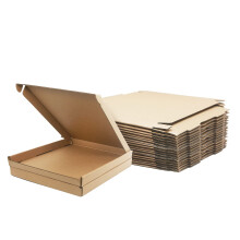 Corrugated Cardboard Shipping Boxes, 20x20x2cm Royal Mail Large Letter PiP Postal Boxes for Posting, Brown Mailing Boxes for Business, Storing, Wreath