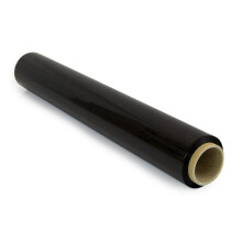 OFITURIA Packing Film 50 cm Wide and Stretchable Up to 300 Metres Length ? Manual Elastic Film Roll for Industrial Packaging (Black, 1)