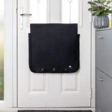 Letterbox Catcher for Front Door ? Dog-Proof Mail Guard, Stops Mail Mess ? Easy to Install, Large Capacity ? Includes Letter Opener ? Black or White