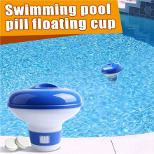 Pool Floating Dispenser Swimming Pool Floater Chlorine Bromine Tablets Floating Dispenser Applicator Spa Tub Supplies