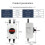 PV Solar Disconnect  1200VDC 32A PV  System Isolator  IP66 Waterproof 6