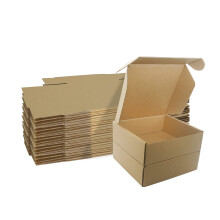 Corrugated Cardboard Shipping Boxes, 15?15?5cm Royal Mail Small Parcel PiP Postal Boxes, Brown Packaging Mailing Boxes for Business, Posting, Storing