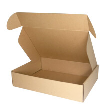 PACK4YA 330?225?72mm Small Parcel Postal Boxes Royal Mail PiP Corrugated Cardboard Boxes for Posting A4 C4 Brown Mailing Postage Shipping Boxes for