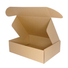 PACK4YA 360?260?103mm (14"x10"x4") Small Parcel Postal Boxes Royal Mail PiP Corrugated Cardboard Boxes for Posting Brown Mailing Postage Shipping Box