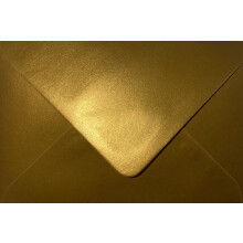 C6 Coloured envelopes for A6 Greeting Cards Wedding Invitation Crafts 114x162mm - Pack of 24 envelopes (Metallic Gold)