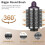 Escova Redonda  para Volume com Acessório para  Airwrap HS01/HS05/HS08, Afofa e Dá Volume para Modelar 5