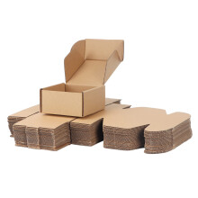RLAVBL 25 Pack 102x102x51 mm (4x4x2 in) Shipping Boxes Small Brown Corrugated Cardboard Box for Packing Mailing