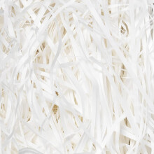 200g White Shredded Tissue Paper, Shredded Tissue Paper Filler for Gift Boxes, Hampers, and Packaging, Ideal Shredded Paper for Gift Wrapping, Hamper