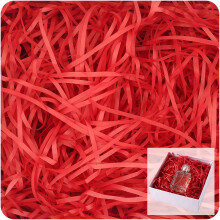 200g Shredded Tissue Paper for Gift Boxes Red, 200 Grams Red Soft Shredded Paper for Hampers Filling and Packaging Filler Shreds Stuffing Paper for