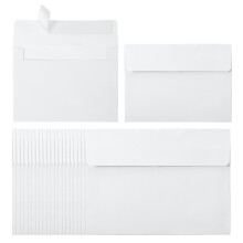 PATIKIL 60Pack A2 Envelopes, Self Seal White Invitation Envelopes for Postcard Wedding Greeting Cards Photos Announcement Mailing, 14.6 x 11.1cm Size