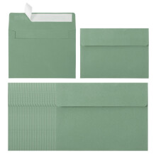 PATIKIL 60Pack A2 Envelopes, Self Seal Light Green Invitation Envelopes for Postcard Wedding Greeting Cards Photos Announcement Mailing, 14.6 x 11.1cm