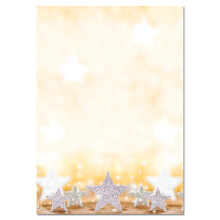 SIGEL DP029 Christmas writing paper "Glitter Stars", A4, 90 gsm, 100 sheets