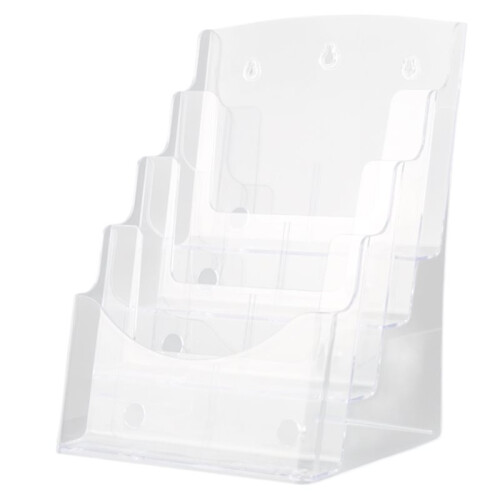 A5 Acrylic Brochure Display Stand Rack Flyer Holder Magazine Organizer 1