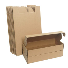 Corrugated Cardboard Shipping Boxes, 28?12?5cm Royal Mail Small Parcel PiP Postal Boxes, Long Narrow Brown Packaging Mailing Boxes for Business,