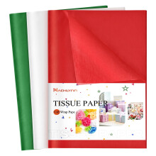 NACHLYNN 90 Sheets Christmas Tissue Paper 20 x 14 inches Baby Shower White Wrapping Tissue Paper Bulk for Gift Bags Packaging Christmas Party Decor