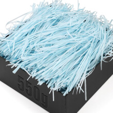 TXXATX 550g Shredded Tissue Paper Blue Shredded Paper for Gift Boxes Hamper Filling Soft Tissue for Packaging Filler Hamper Gift Box Decoration Basket