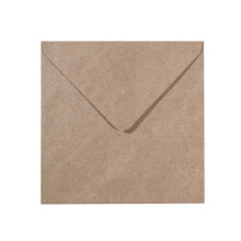 Vaessen Creative Large Square Florence Envelopes for Greeting Cards, Kraft, Set of 25, Matching Cards Available