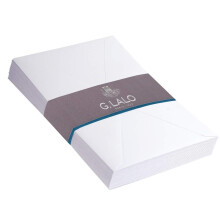 Lalo 19101L - Velin de France. Film-Wrapped Pack of 25 White gummed envelopes Diploma Size: 13,1x19 cm 120g, French Vellum White. Correspondence. Made