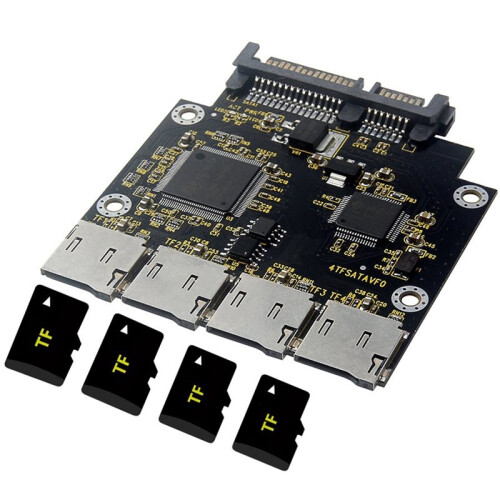 2.5 Inch 4 TF to  Adapter Card, SSD Solid State Drive, for Micro- to  Group  Card 2