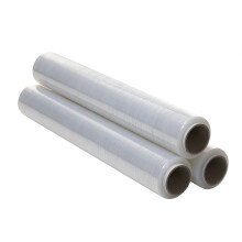 Transparent Packaging Film 50 cm Wide and Stretchable up to 300 Metres Length ? Manual Stretch Film Roll for Industrial Packaging ? 3 Units