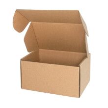PACK4YA 160?100?80mm (6"x4"x3") Small Parcel Postal Boxes Royal Mail PiP Corrugated Cardboard Boxes for Posting, Brown Mailing Postage Shipping Box