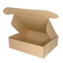 PACK4YA 285?230?80mm (11"x9"x3") Small Parcel Postal Boxes Royal Mail PiP Corrugated Cardboard Boxes for Posting Brown Mailing Postage Shipping Box