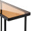 Console table with two smoked glass shelves, 80 cm wide - ORA 4