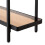 Console table with two smoked glass shelves, 80 cm wide - ORA 5