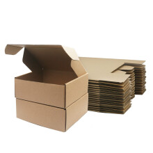 24 Pcs Corrugated Cardboard Shipping Boxes, 208?130?68mm Royal Mail Small Parcel PiP Postal Boxes, Brown Packaging Mailing Boxes for Business,