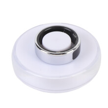 Silberner Smart-Ring #12 16 mAh, 200 mAh Ladestation, 5 atm