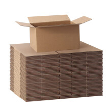 HORLIMER 40 Pack Cardboard Boxes 152x102x76 mm (6x4x3 inch), Brown Corrugated Shipping Boxes for Mailing, Packing, and Business
