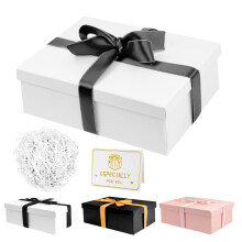 Gift Boxes, Luxury Gift Box with Lids & Ribbon, Greeting Card, Gift Boxes for Presents Medium, Specially Designed for Valentines Day Wedding Birthdays