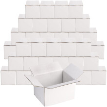 Peohud 40 Pack Small Cardboard Boxes, 6x4x4 Inch Mailing Boxes, Single Wall Shipping Boxes, Sturdy Corrugated Packing Shipping Storage Carton Box,