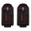 2X Car Styling Accessories Plastic Interior Armrest Storage Box for  C-Hr 2016 2017 2018 Black+Red 2