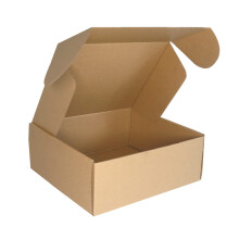 PACK4YA 250?200?100mm (10"x8"x4") Small Parcel Postal Boxes Royal Mail PiP Corrugated Cardboard Boxes for Posting, Brown Mailing Postage Shipping Box