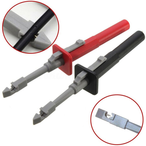 Car Circuit Diagnostic Tool Set: 2Pcs Safety Test Clip Insulation Piercing Probes 2