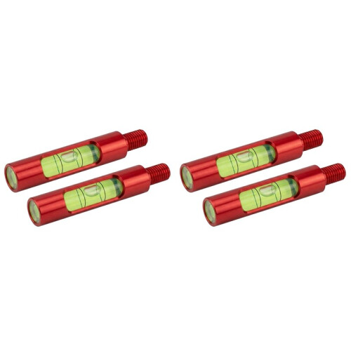 Berger Hole Bow Level (4-Pack), Screw-in Bow Leveling Tool for Sight, Rest & D-Loop Setup, Aluminum Archery Level