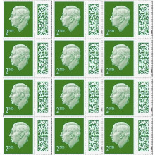 2nd Class Stamps UK (12 Pack) | QR Barcoded Self Adhesive | Postage Stamps for Standard Mail | Book of 12 x 2nd Class Stamps | Stamps Online | UK
