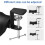 Adjustable Rotatable Arm Clamp PC Gaming Headphone Stand Headset Hanger Hook Holder Desk Space Saving Clip Mount 6