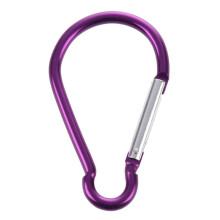 5X Violet en Forme D Mousqueton en Aluminium pour la Randonnee le Camping