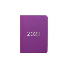 Letts of London Dazzle A6 week to view 2023 diary - purple (23-081688)