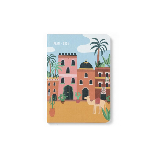 Letts Wanderlust A6 2024 week to view diary - Marrakech