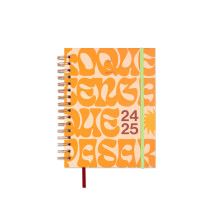 UO School Diary And What Happens Day Page: Starts in September 2024 and ends in August 2025, Hardcover, with 127 Stickers, Elastic Band and Record