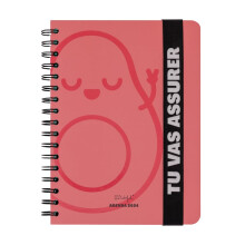 Mr.Wonderful Wonder 2024 Week to View Diary Pink ? You Will Ensure 22.1 x 2.1 x 15.6 cm