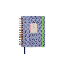 UO Conf?a Day Page Yearly Diary, Begins in January 2024 and Ends in December 2024, Hardcover, with 126 Stickers, Elastic Band and Record Tape,