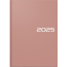 BRUNNEN Book calendar model 795 (2025), 1 page = 1 day, A5, 352 pages, graphic cover, caramel
