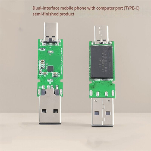 10pcs 128MB USB2.0 Flash Drive Dual-Interface High-Speed Chip Semi-Finished for Mobile Phone and Computer Large-Capacity 1