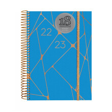 Finocam - Diary 2022 2023 Spiral Bound 18 Months 2 Days per Page July 2022 to December 2023 (18 Months) Geometric International