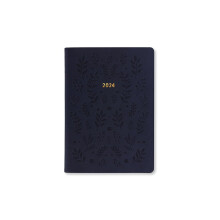 Letts Woodland A6 week to view 2024 diary - navy
